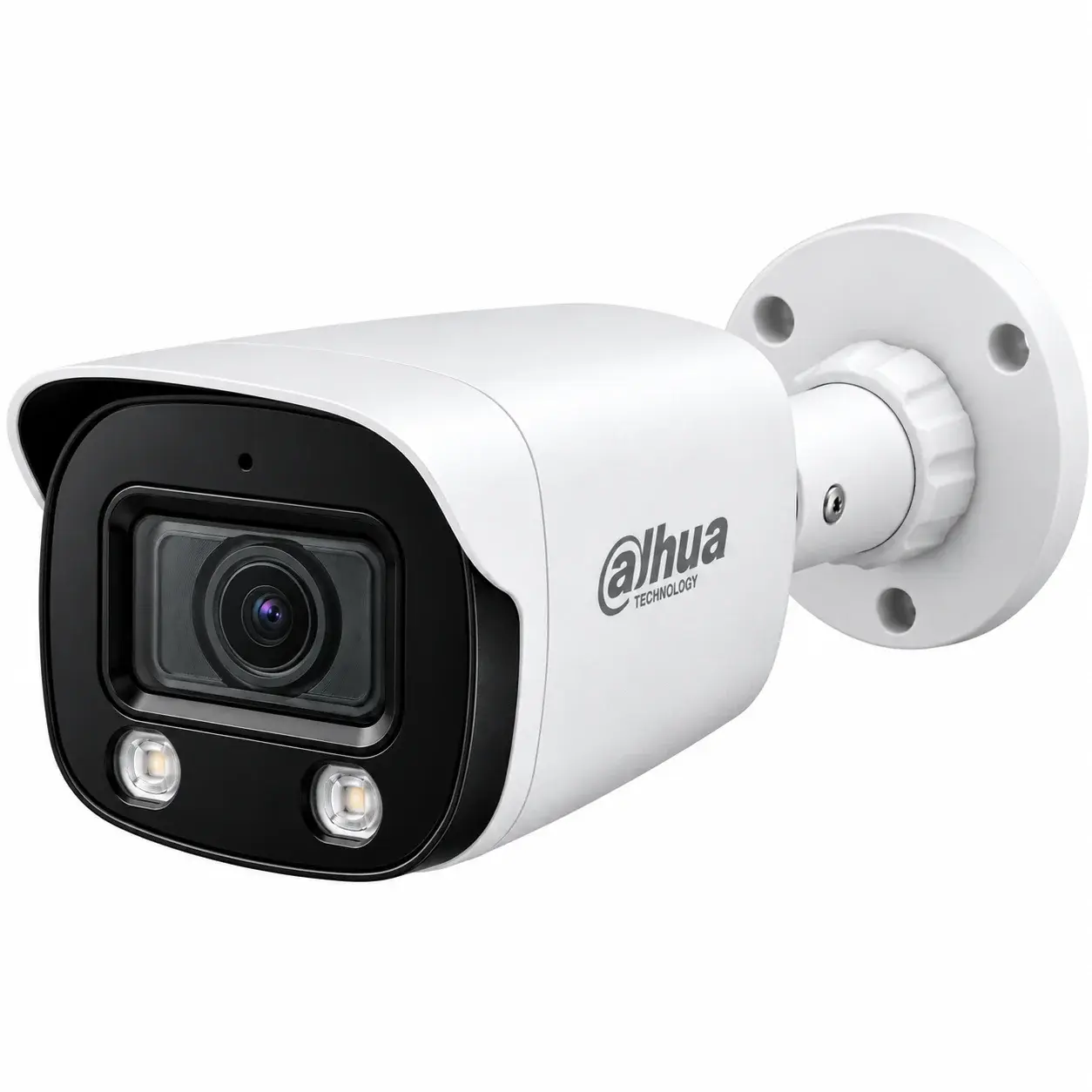 Dahua white bullet camera with twin illuminators