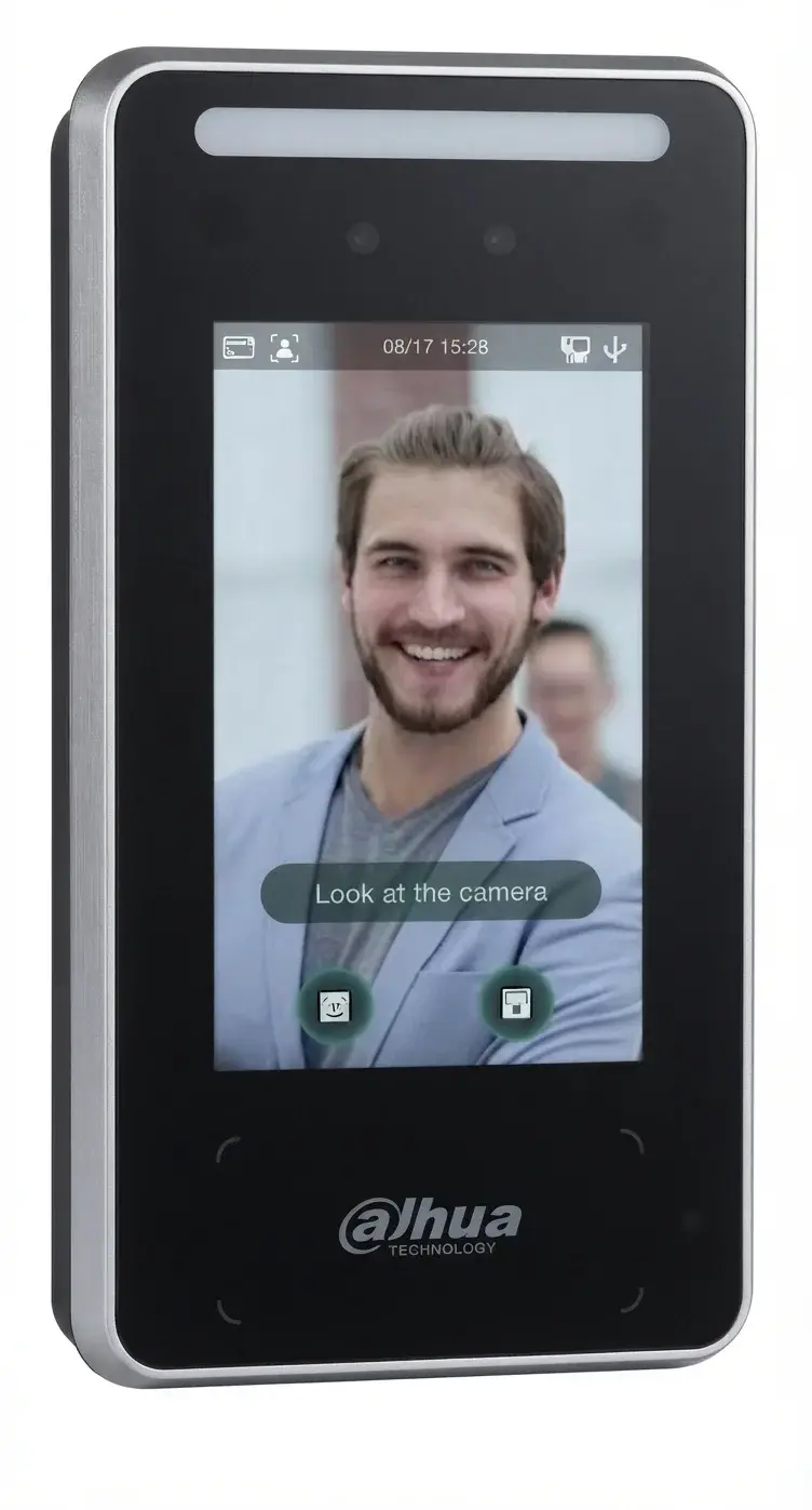 Dahua face recognition terminal with light bar and touchscreen