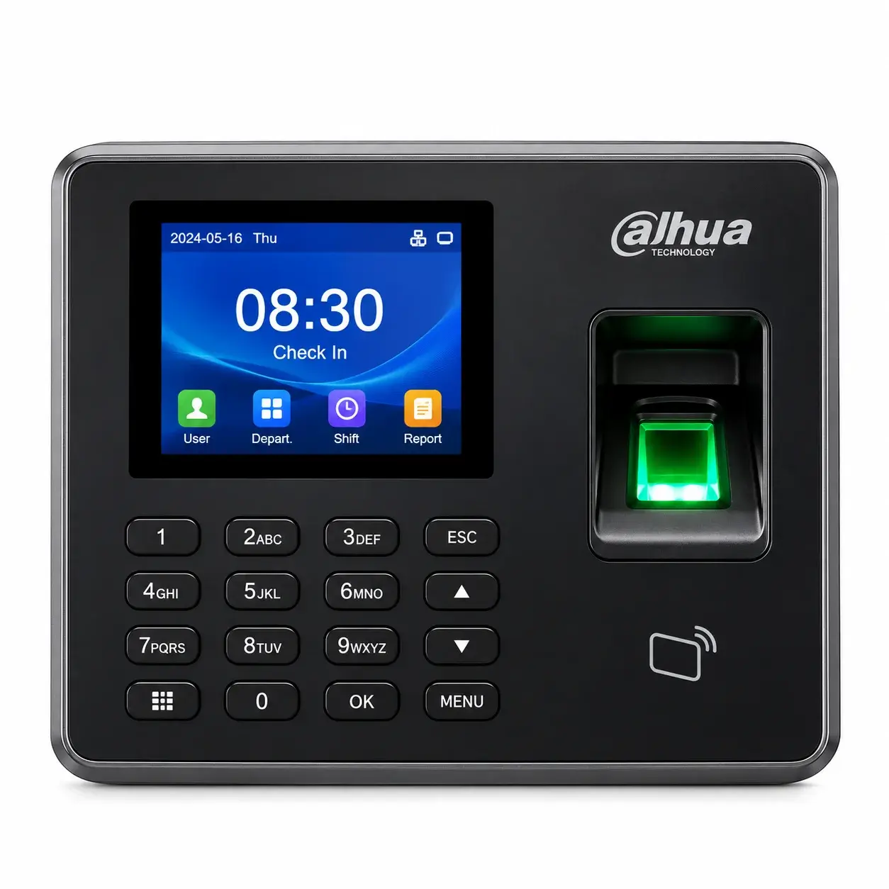 Dahua fingerprint time attendance terminal with keypad and card reader